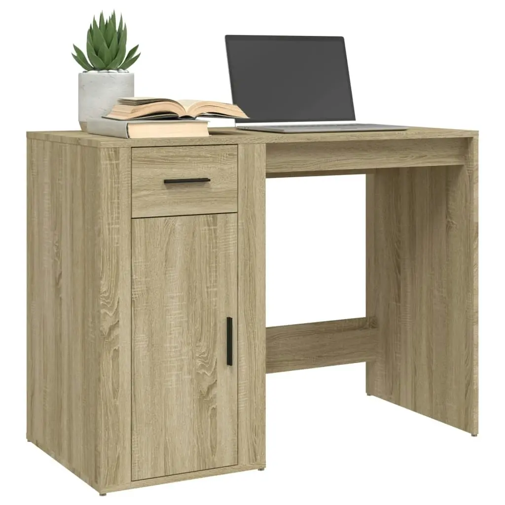 Desk Sonoma Oak 100x49x75 cm Engineered Wood 816787