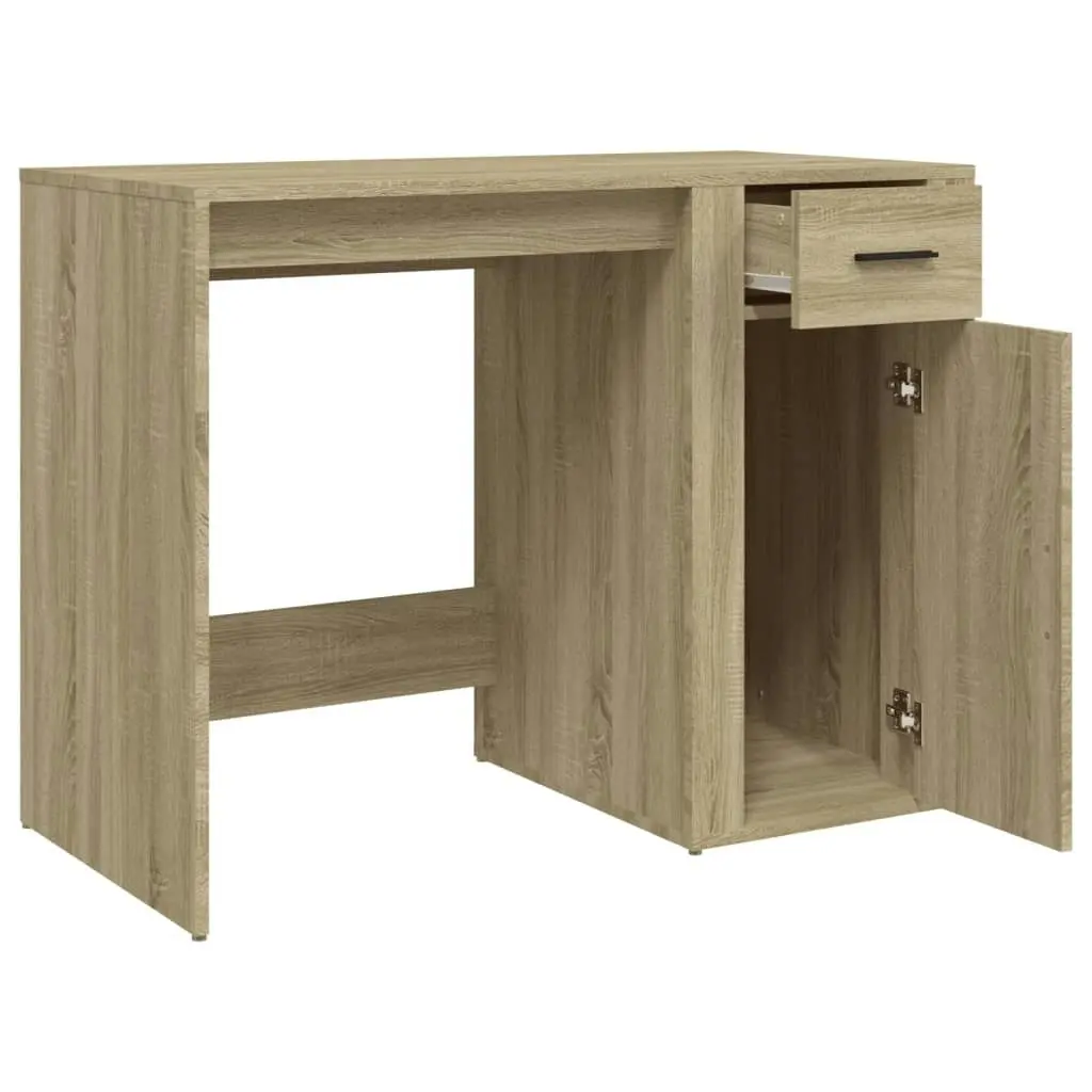 Desk Sonoma Oak 100x49x75 cm Engineered Wood 816787