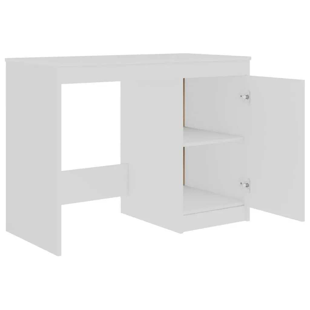 Desk White 140x50x76 cm Engineered Wood 3054780