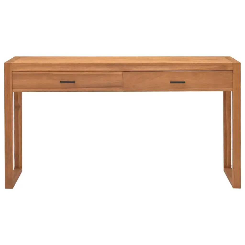 Desk with 2 Drawers 120x40x75 cm Solid Wood Teak 337920