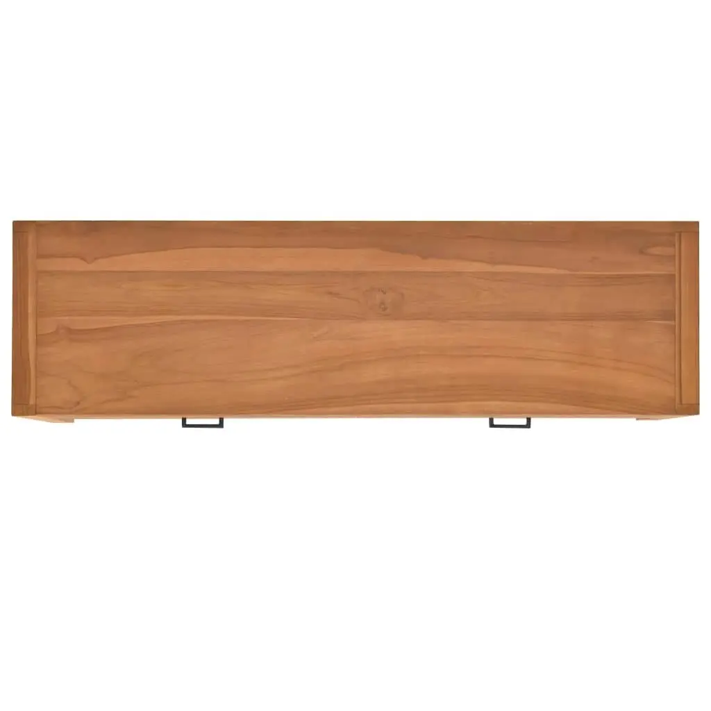 Desk with 2 Drawers 120x40x75 cm Solid Wood Teak 337920