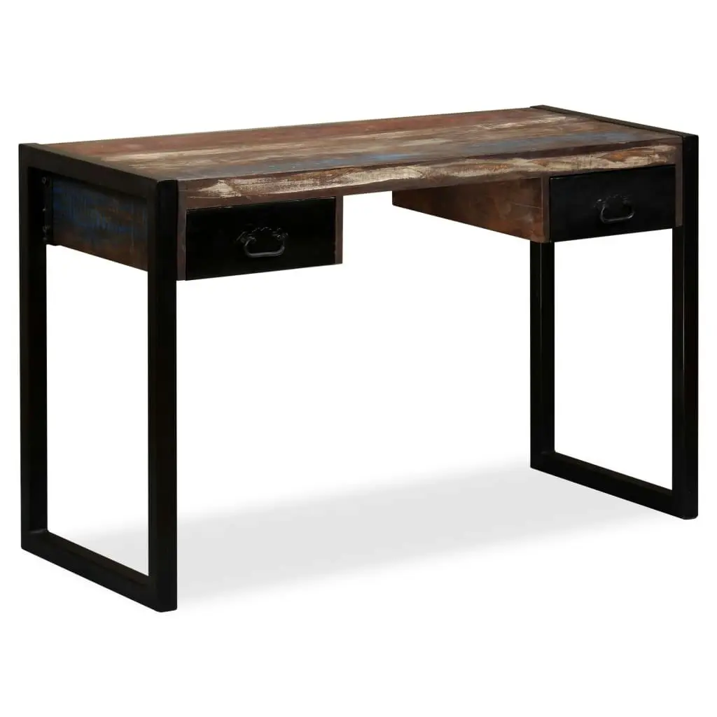 Desk with 2 Drawers Solid Reclaimed Wood 120x50x76 cm 244905