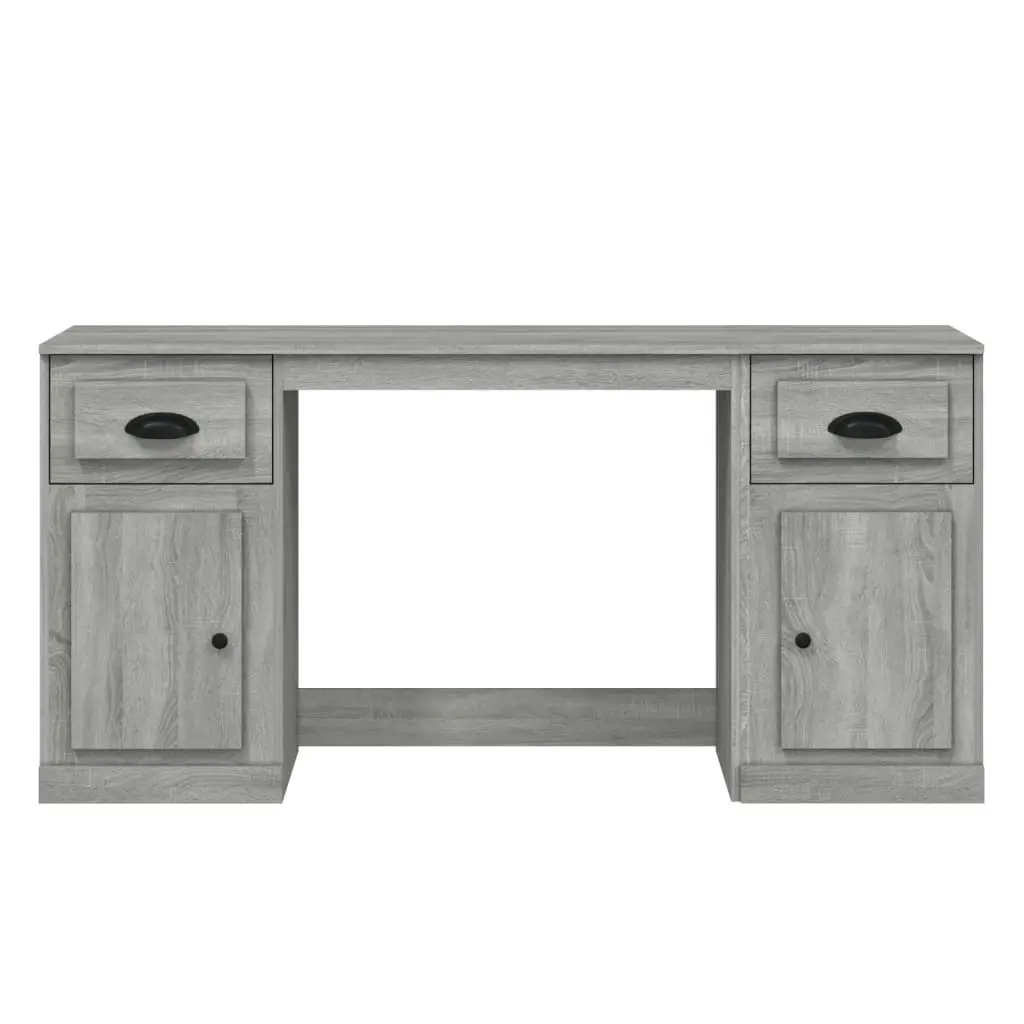 Desk with Cabinet Grey Sonoma Engineered Wood 3185333