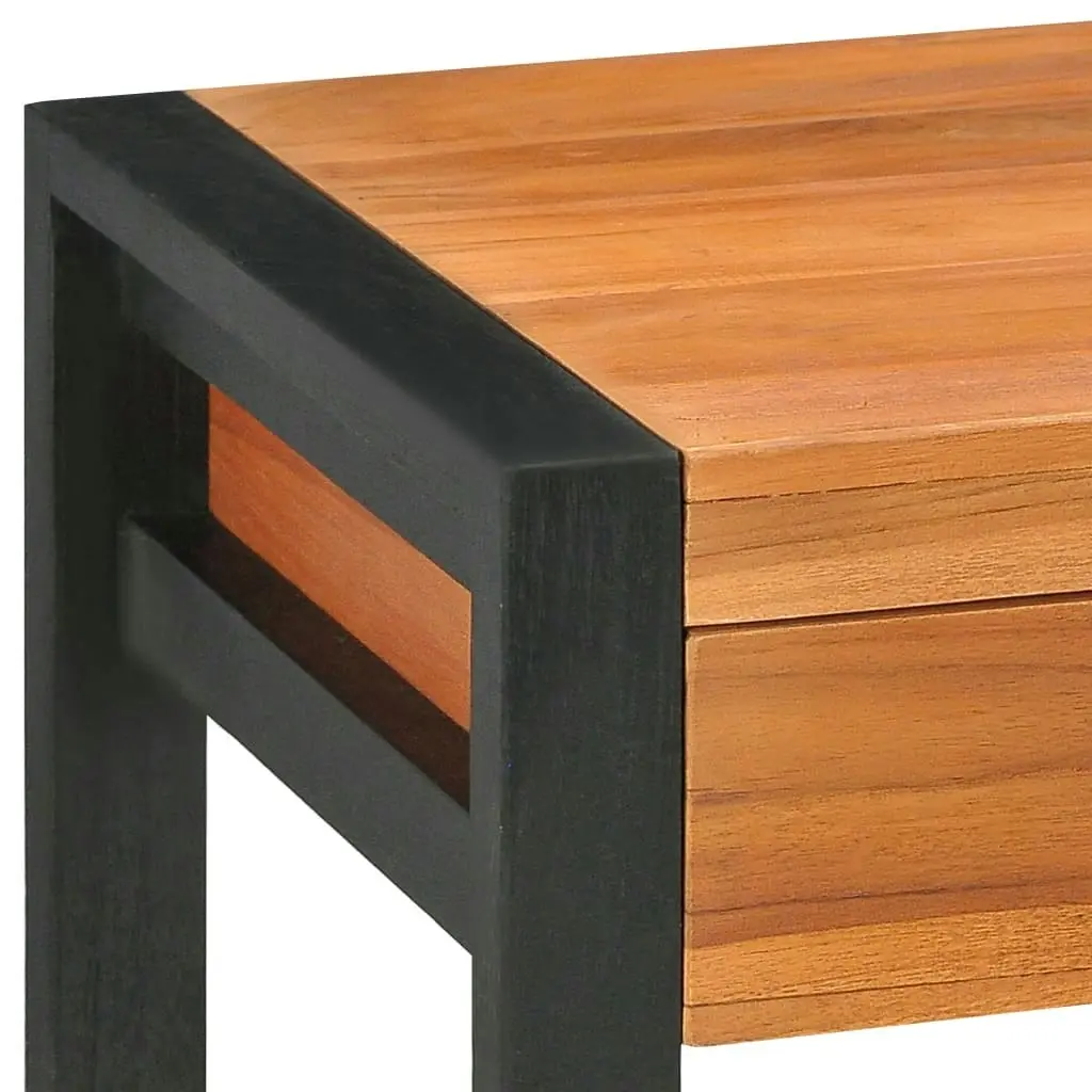 Desk with 2 Drawers 100x40x75 cm Teak Wood 325268