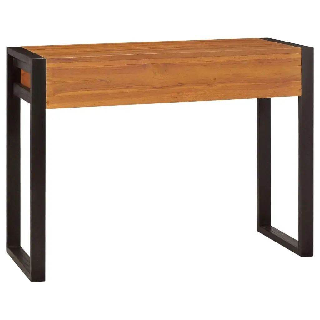 Desk with 2 Drawers 100x40x75 cm Teak Wood 325268