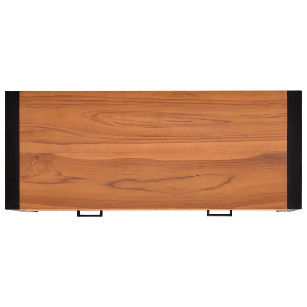 Desk with 2 Drawers 100x40x75 cm Teak Wood 325268