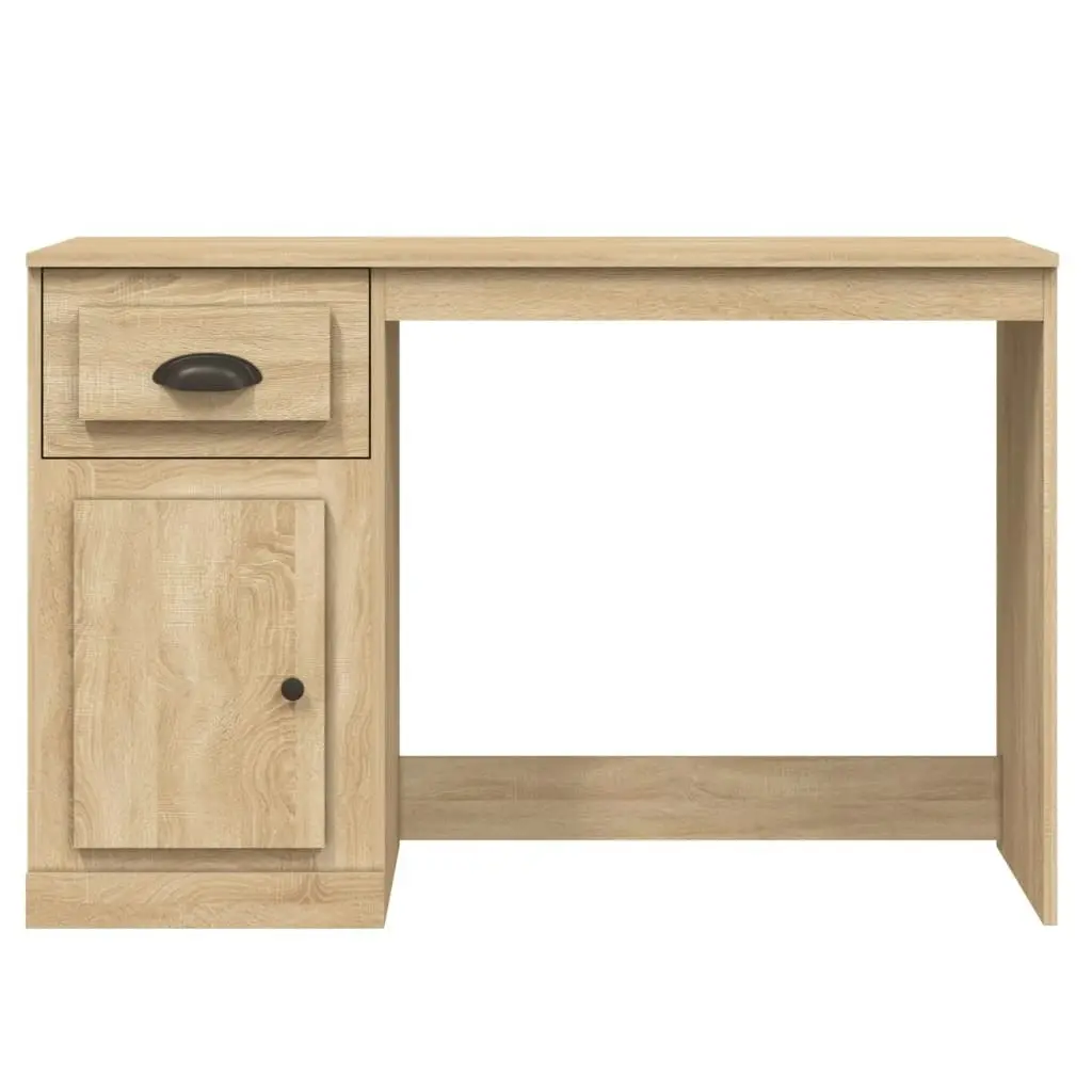 Desk with Drawer Sonoma Oak 115x50x75 cm Engineered Wood 816475