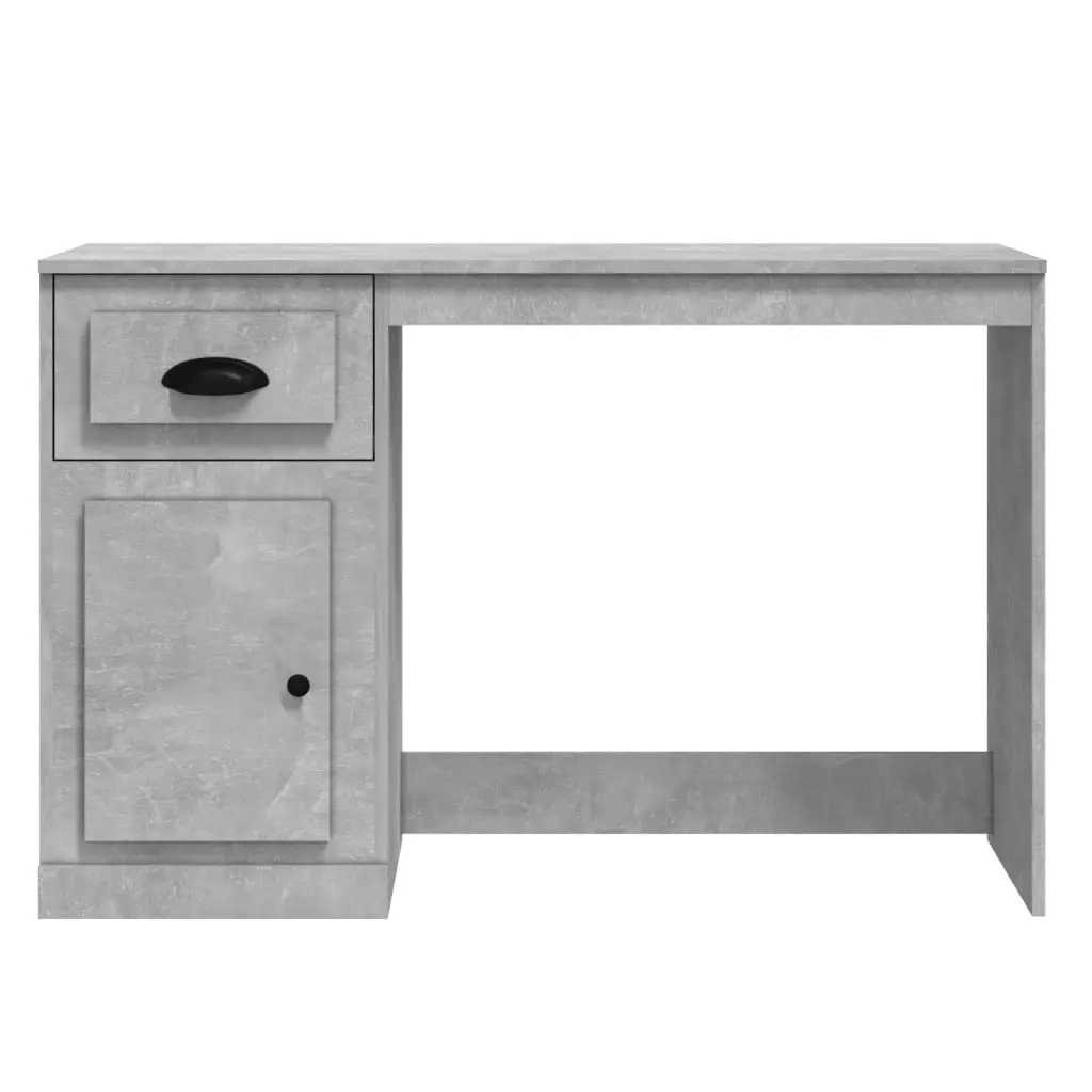 Desk with Drawer Concrete Grey 115x50x75 cm Engineered Wood 816476