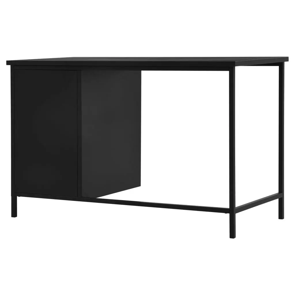 Desk with Drawers Industrial Black 120x55x75 cm Steel 145361