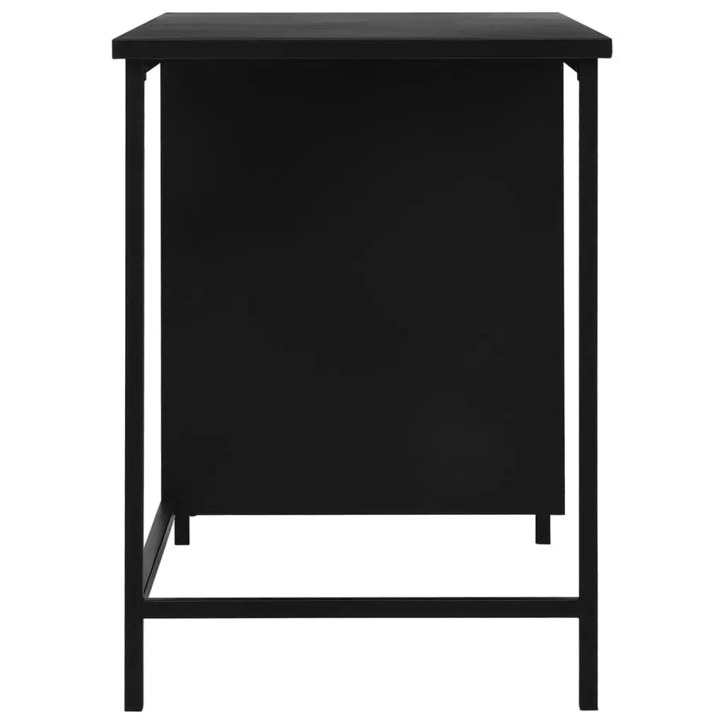 Desk with Drawers Industrial Black 120x55x75 cm Steel 145361