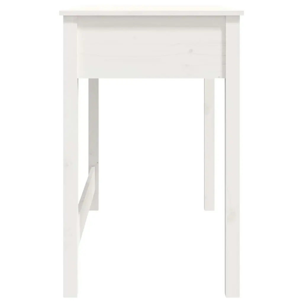 Desk with Drawers White 100x50x78 cm Solid Wood Pine 824644