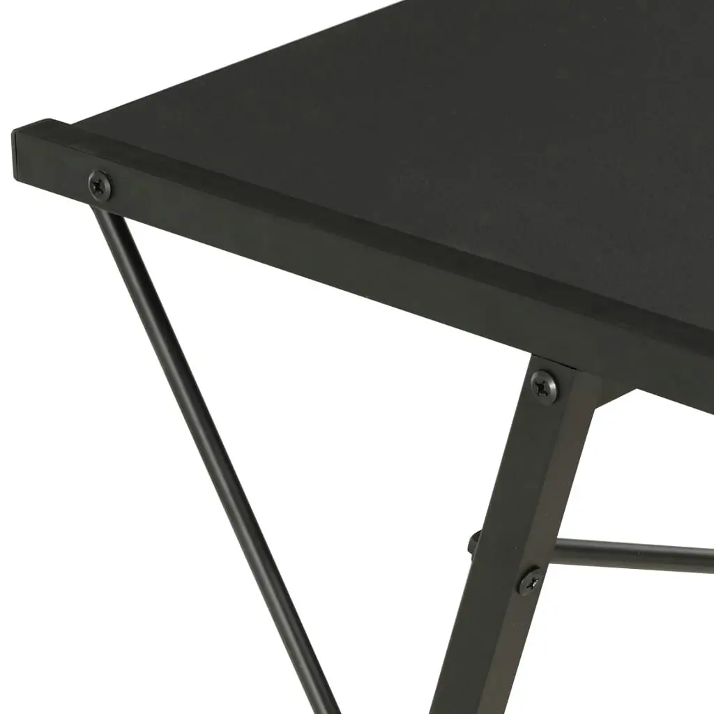 Desk with Shelf Black 116x50x93 cm 20288