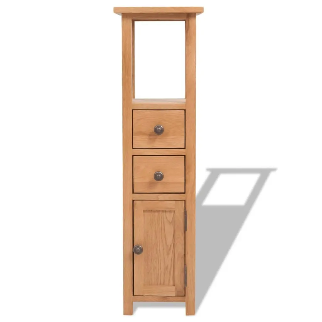 Corner Cabinet 26x26x94 cm Solid Oak Wood 243931