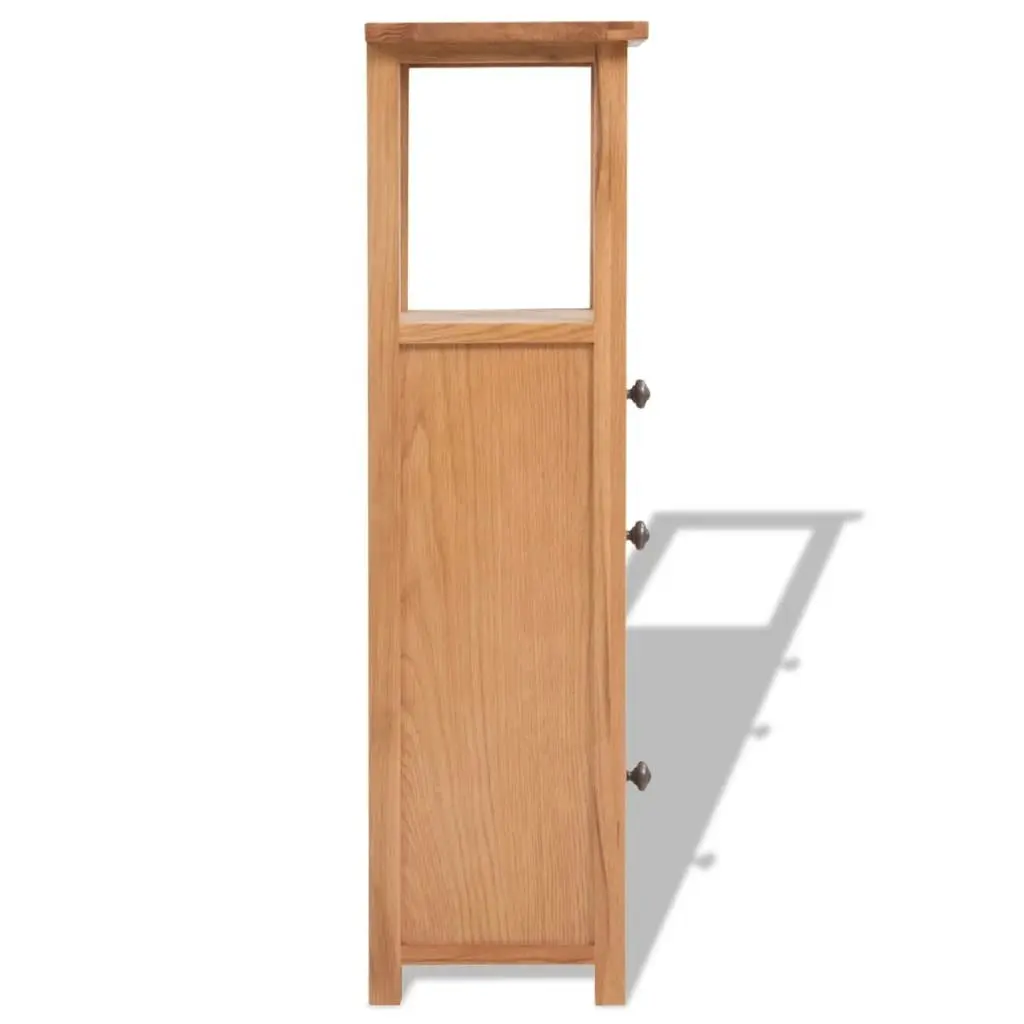 Corner Cabinet 26x26x94 cm Solid Oak Wood 243931