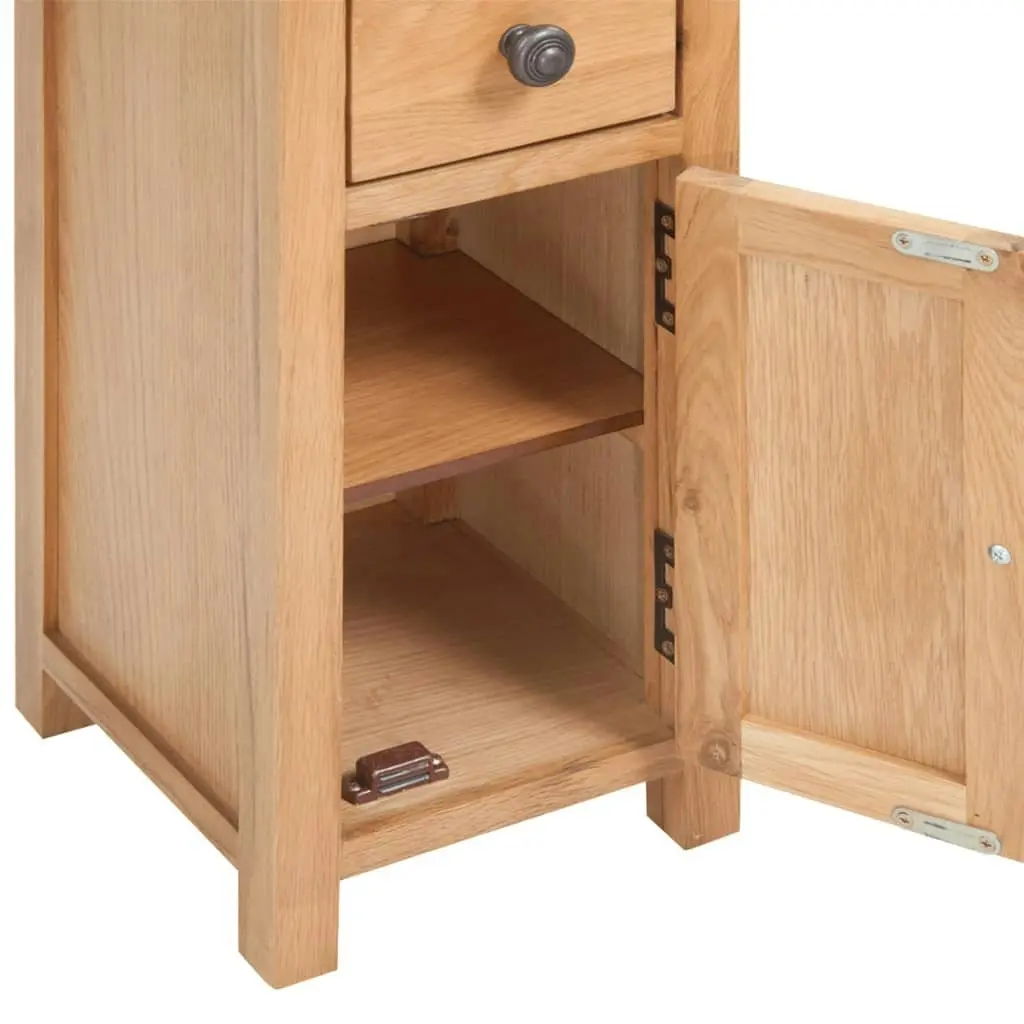 Corner Cabinet 26x26x94 cm Solid Oak Wood 243931