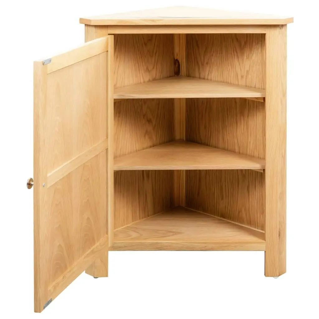 Corner Cabinet 59x45x80 cm Solid Oak Wood 247040