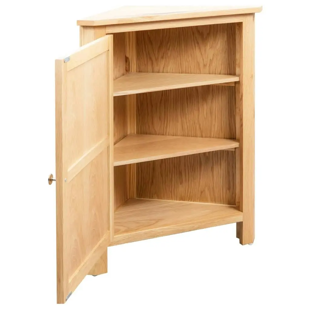 Corner Cabinet 59x45x80 cm Solid Oak Wood 247040