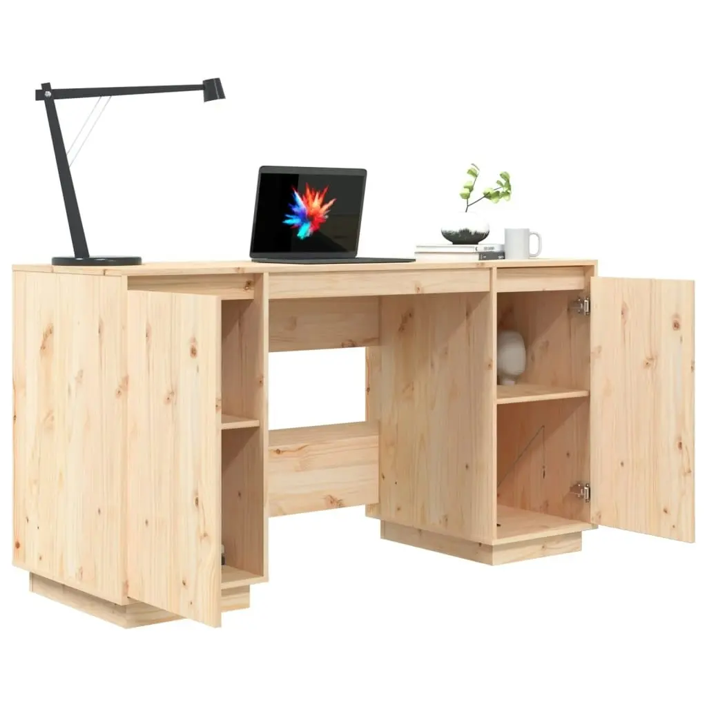 Desk 140x50x75 cm Solid Wood Pine 814324