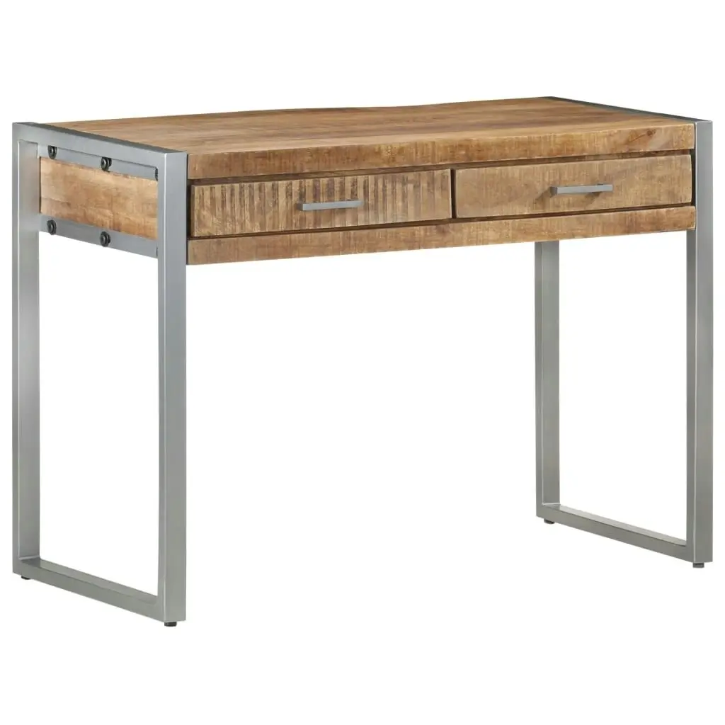 Desk 108x50x75 cm Rough Mango Wood 323491