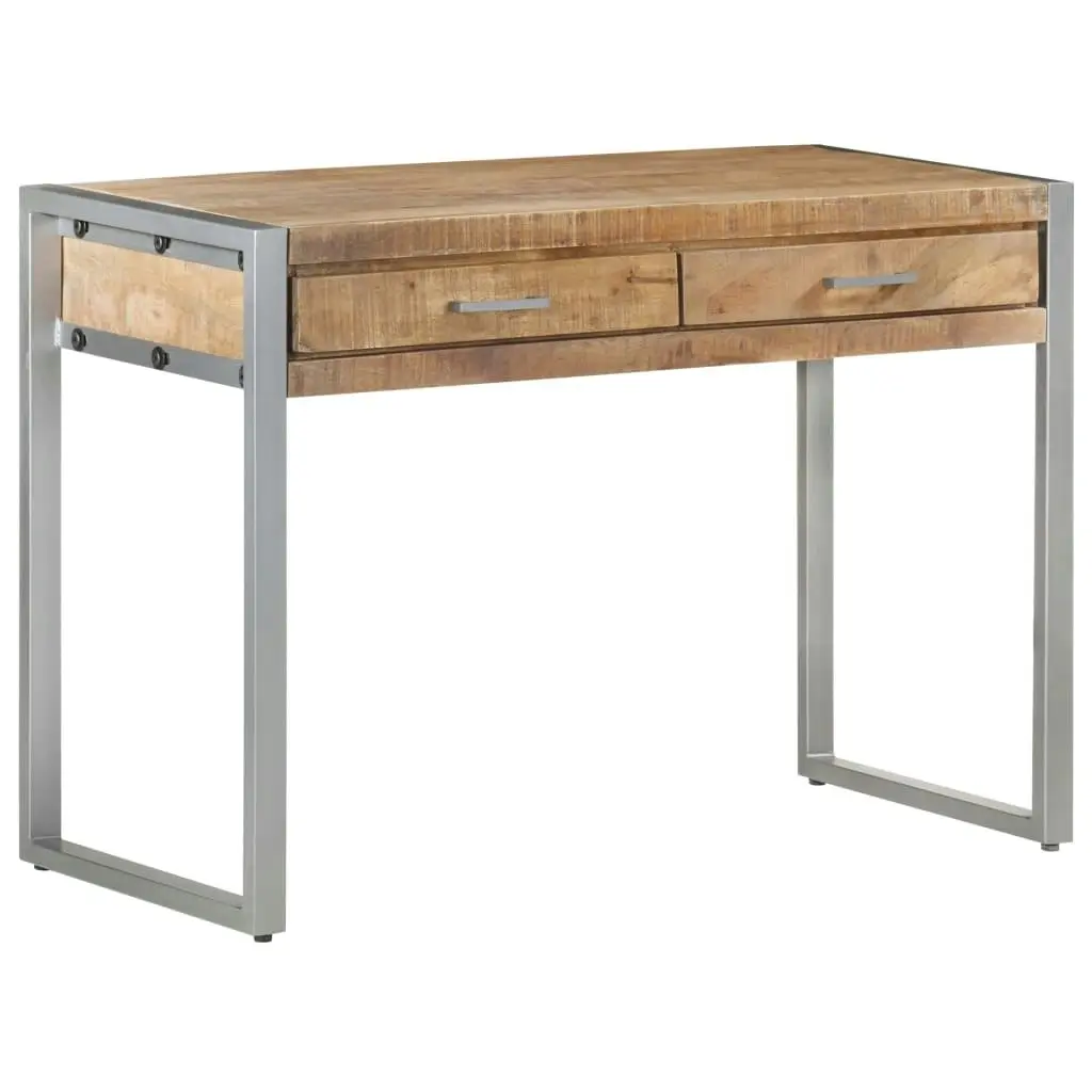 Desk 108x50x75 cm Rough Mango Wood 323491