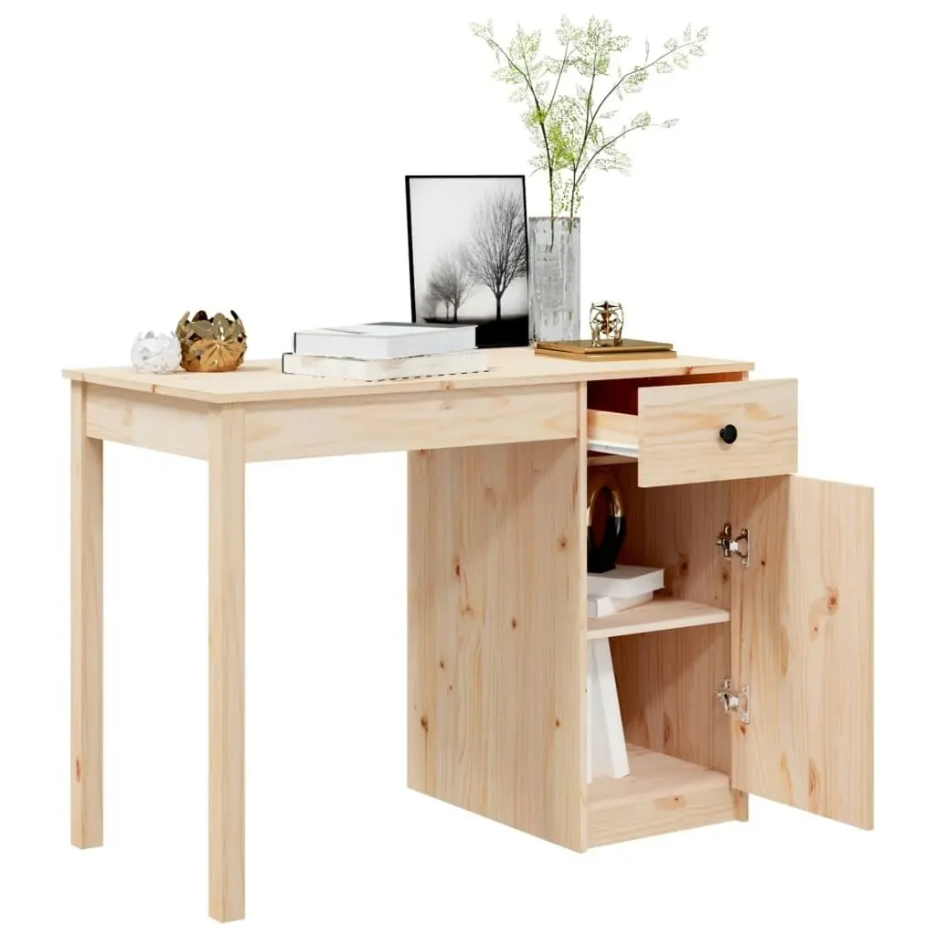 Desk 100x50x75 cm Solid Wood Pine 814629