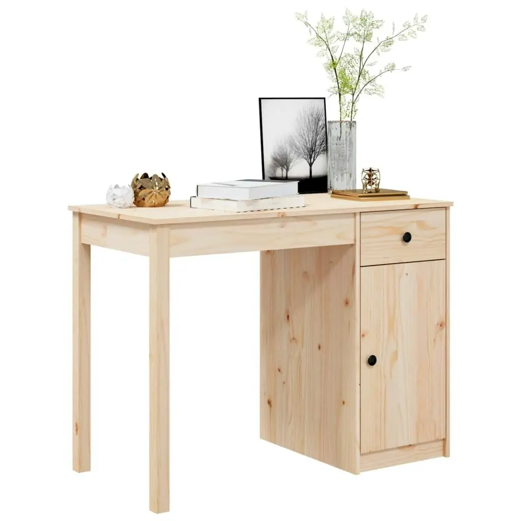 Desk 100x50x75 cm Solid Wood Pine 814629