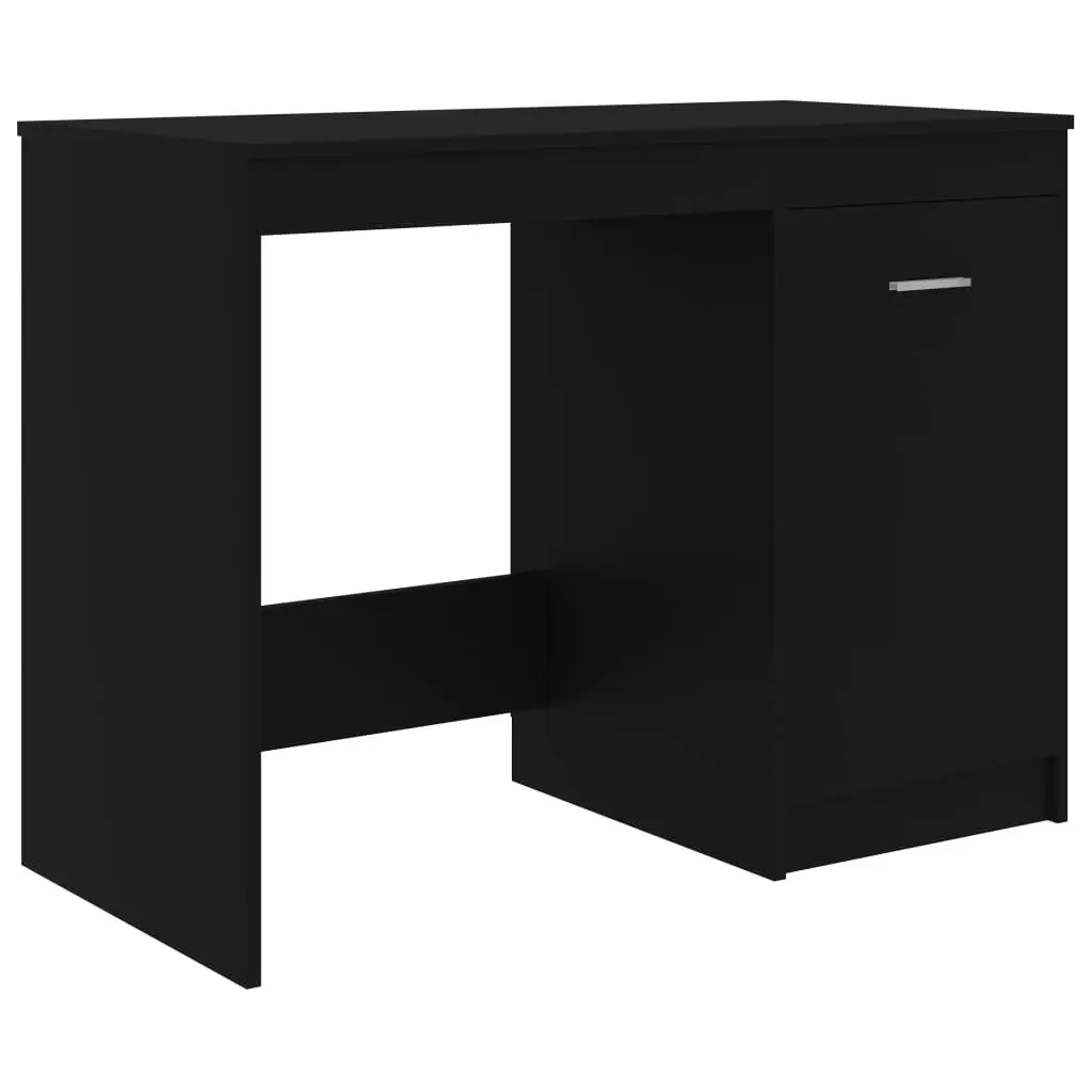 Desk Black 140x50x76 cm Engineered Wood 3054781