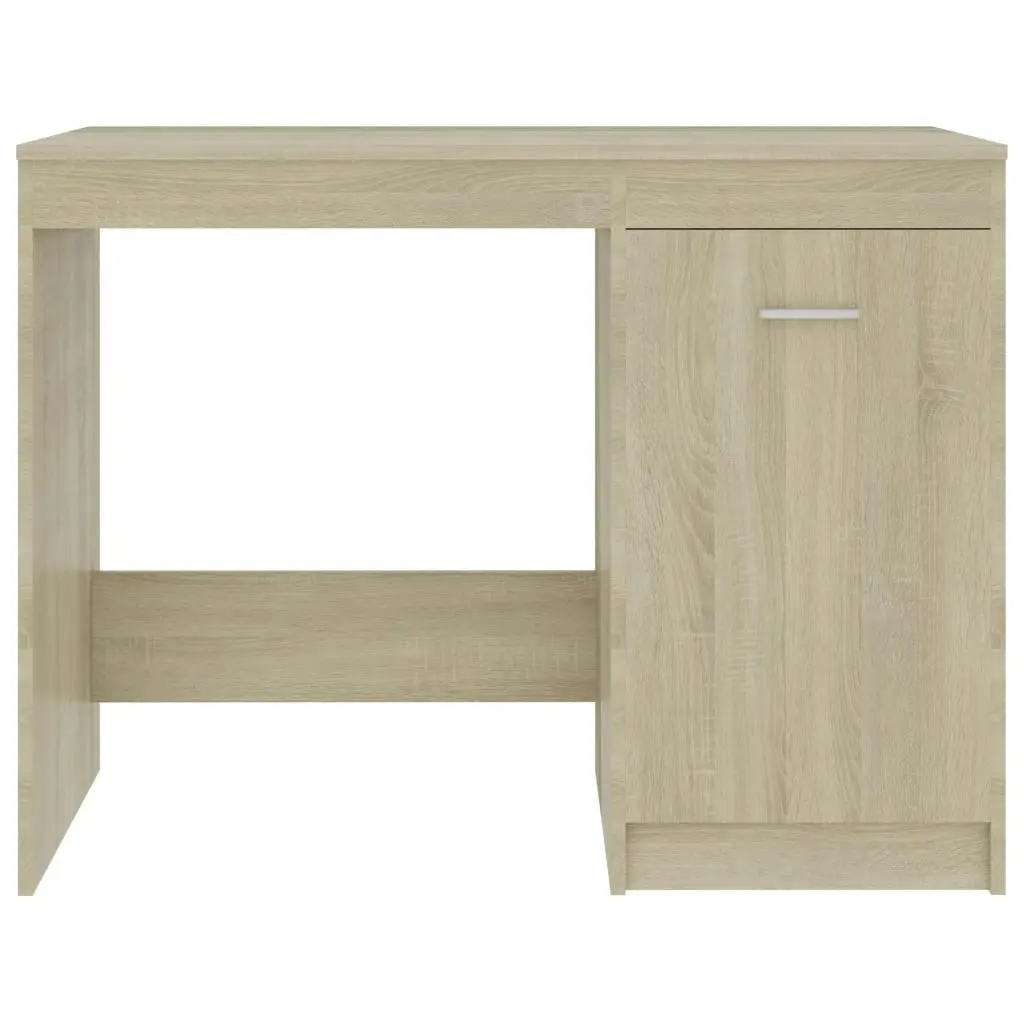 Desk Sonoma Oak 100x50x76 cm Engineered Wood 801799