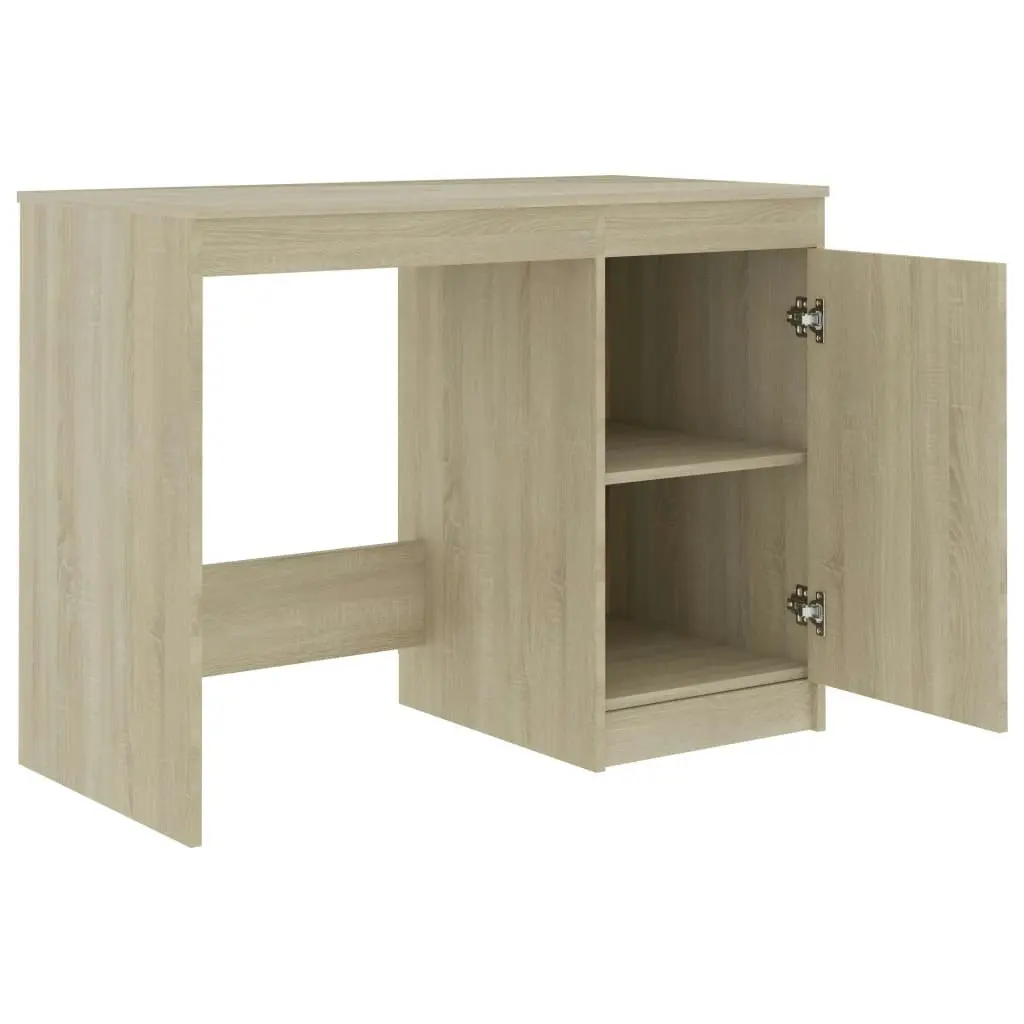 Desk Sonoma Oak 100x50x76 cm Engineered Wood 801799