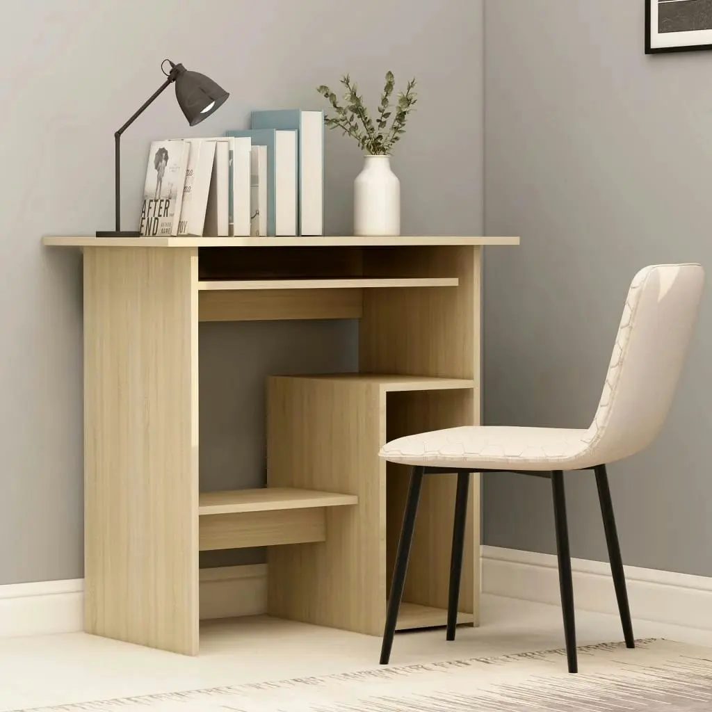 Desk Sonoma Oak 80x45x74 cm Engineered Wood 801367