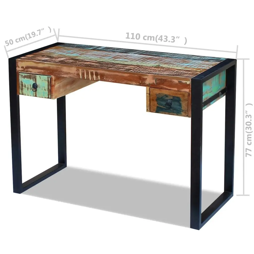 Desk Solid Reclaimed Wood 243276