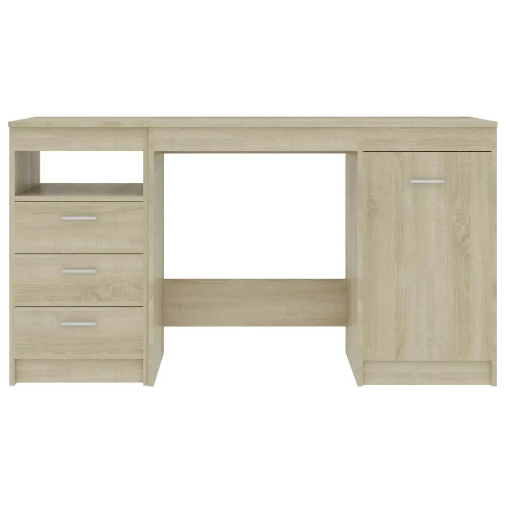 Desk Sonoma Oak 140x50x76 cm Engineered Wood 3054783