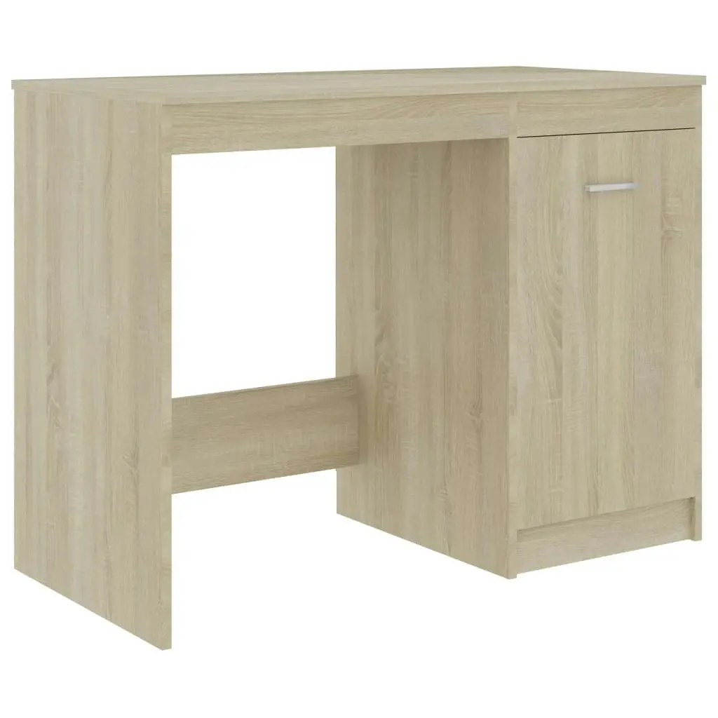 Desk Sonoma Oak 140x50x76 cm Engineered Wood 3054783