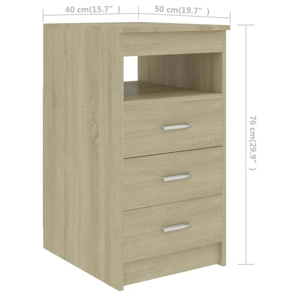 Desk Sonoma Oak 140x50x76 cm Engineered Wood 3054783