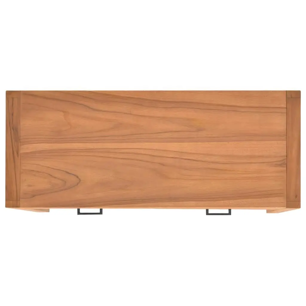 Desk with 2 Drawers 100x40x75 cm Teak Wood 325270