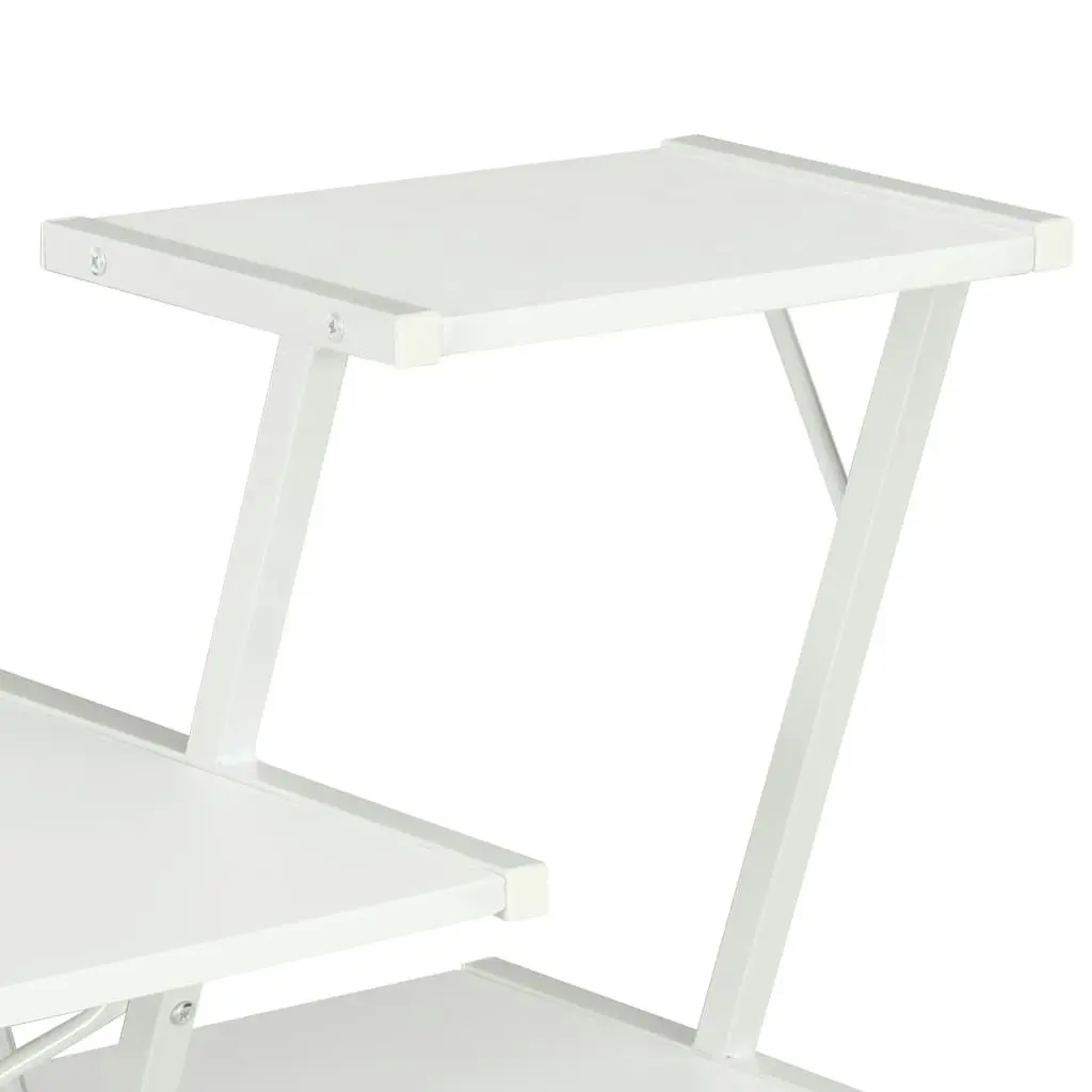 Desk with Shelf White 116x50x93 cm 20287