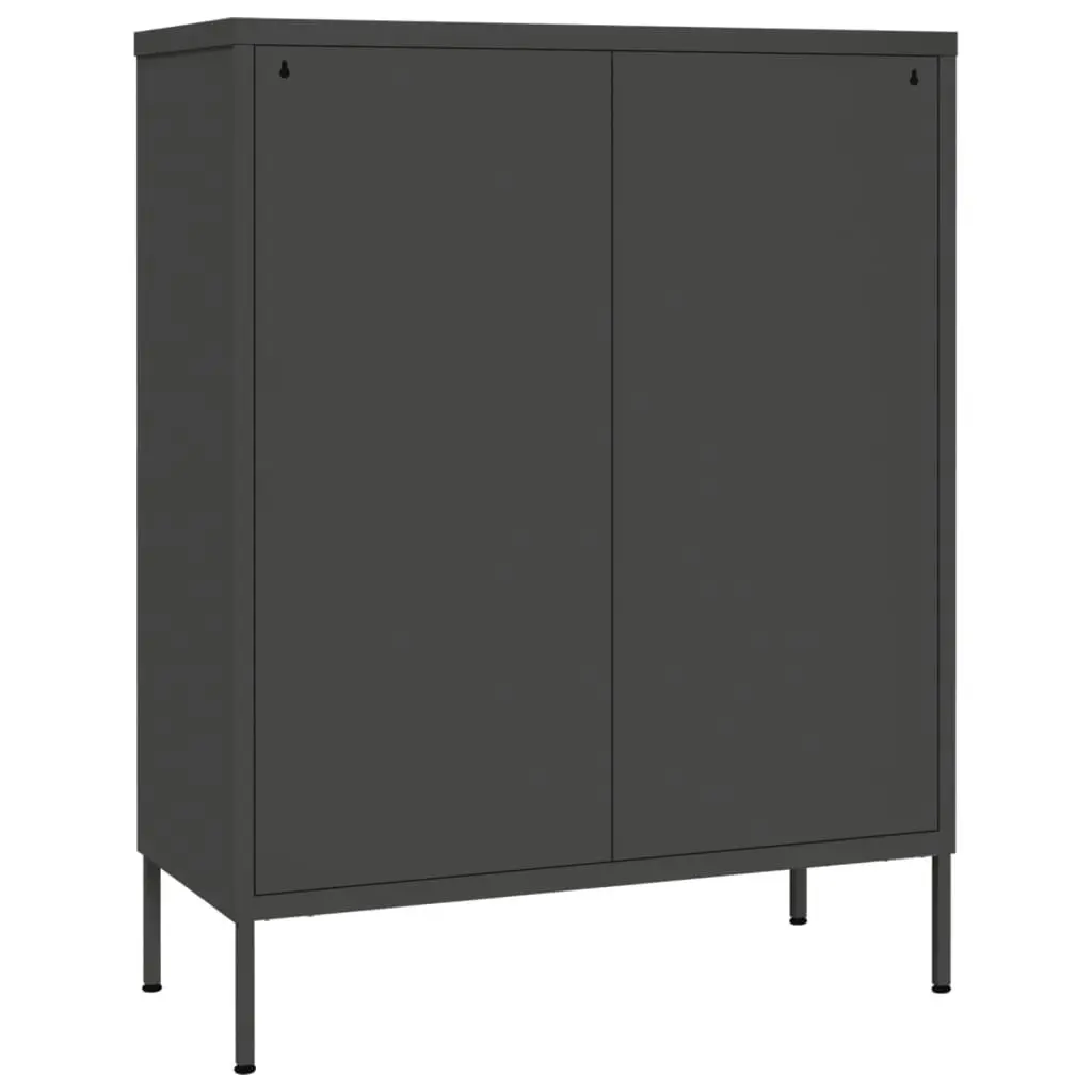 Drawer Cabinet Anthracite 80x35x101.5 cm Steel 336150