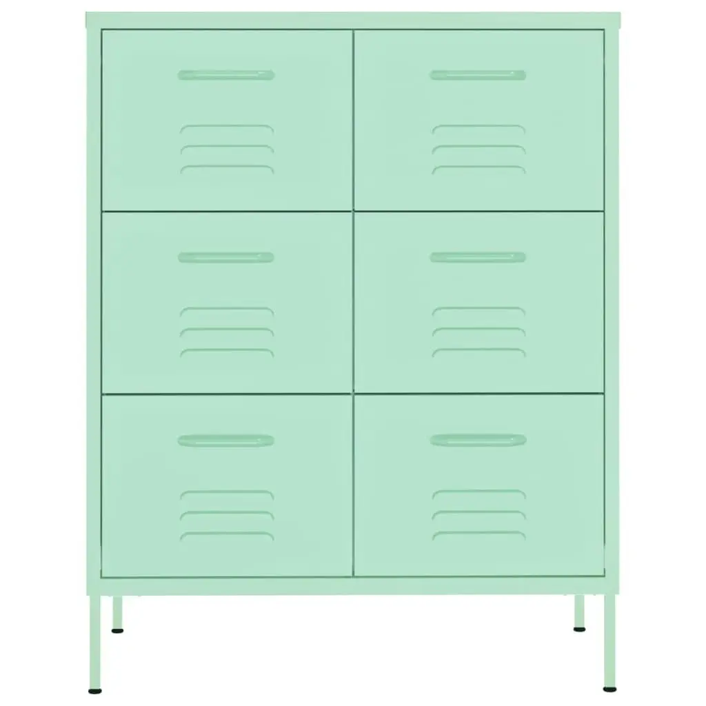 Drawer Cabinet Mint 80x35x101.5 cm Steel 336149