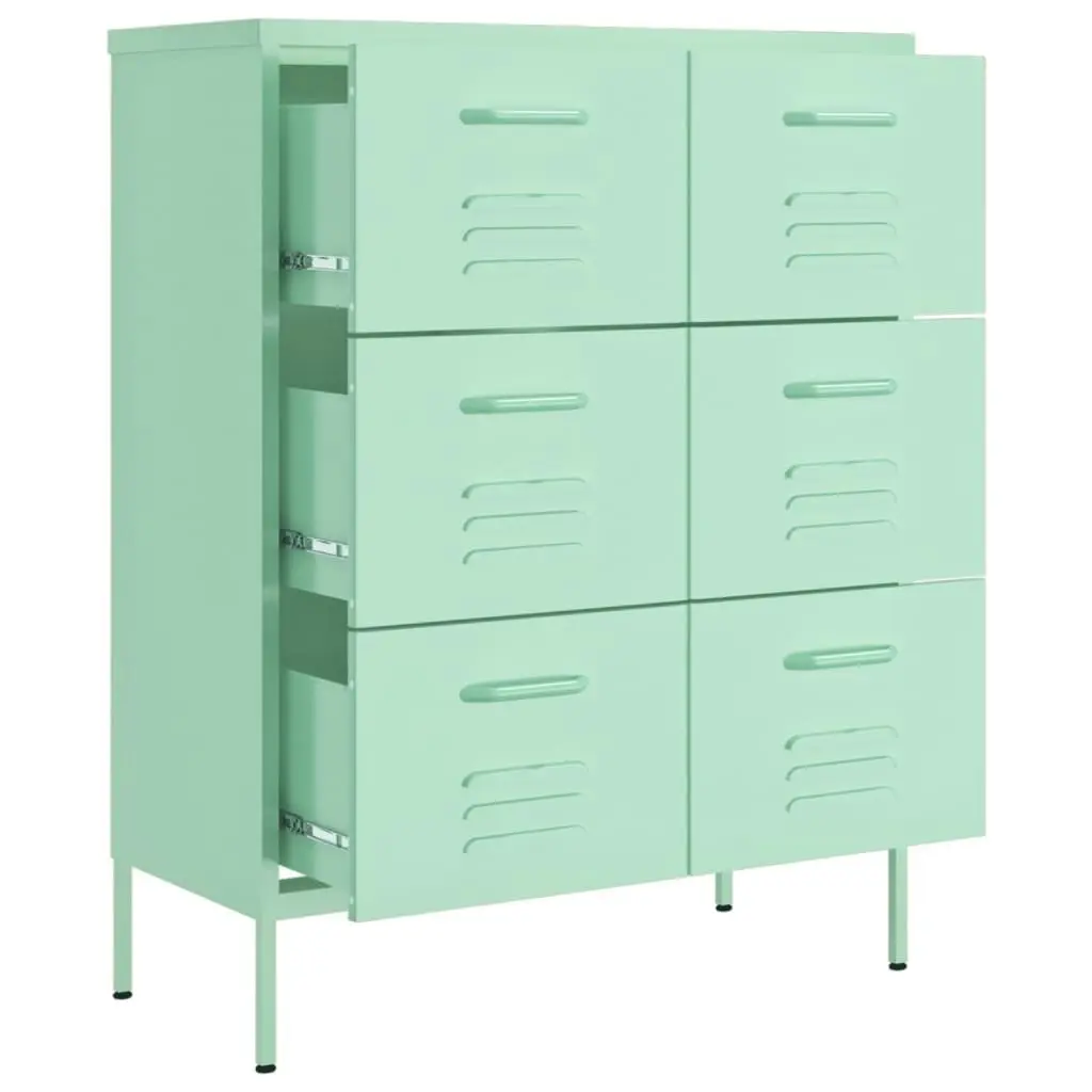 Drawer Cabinet Mint 80x35x101.5 cm Steel 336149