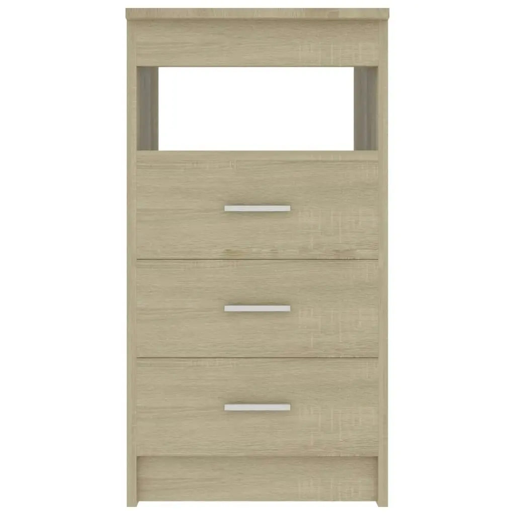 Drawer Cabinet Sonoma Oak 40x50x76 cm Engineered Wood 801808