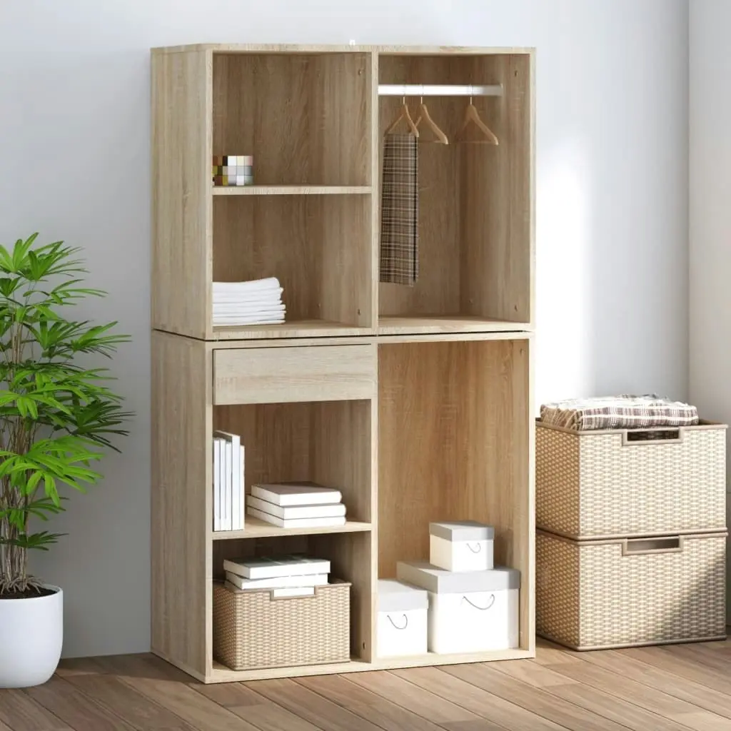 Dressing Cabinet Sonoma Oak 80x40x65 cm Engineered Wood 808849