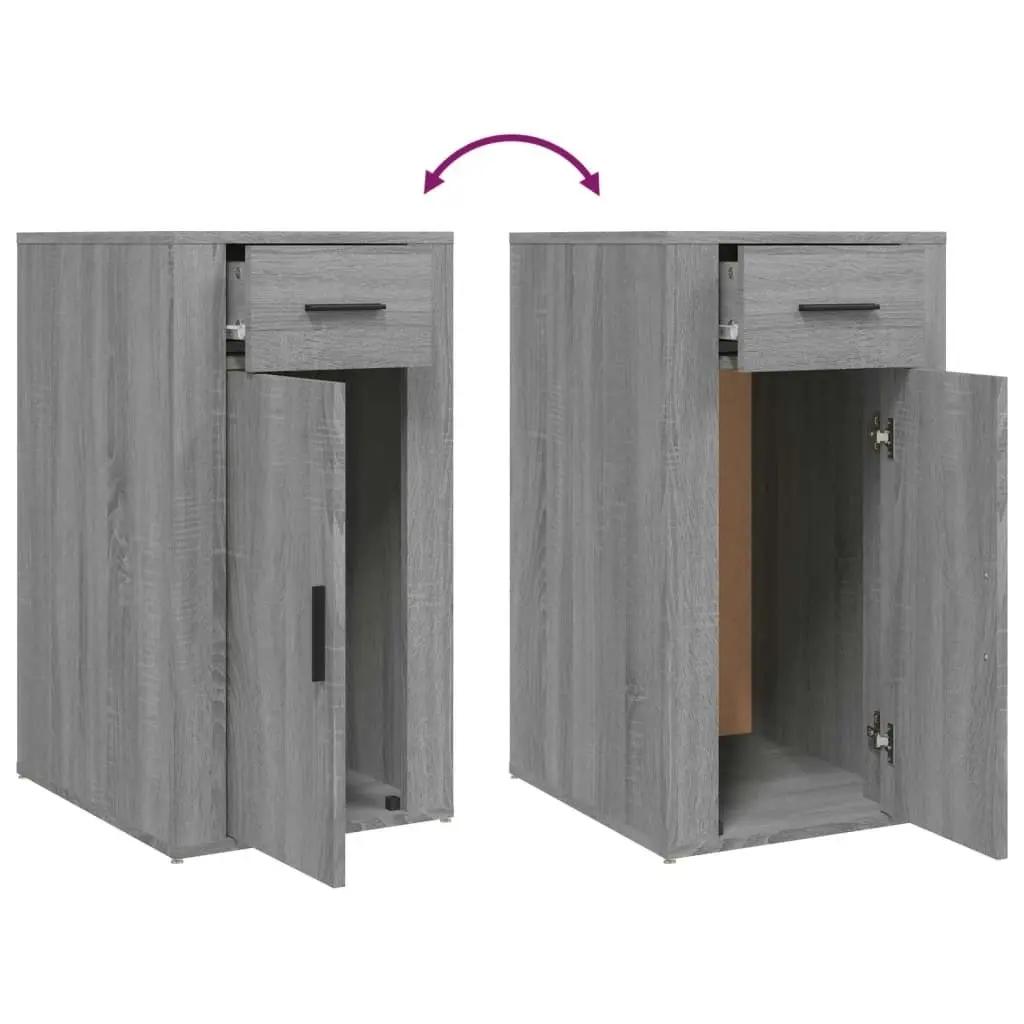 Desk Cabinet Grey Sonoma 40x49x75 cm Engineered Wood 816798