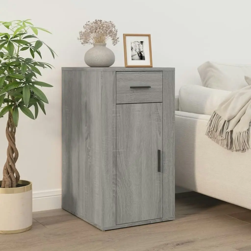 Desk Cabinet Grey Sonoma 40x49x75 cm Engineered Wood 816798