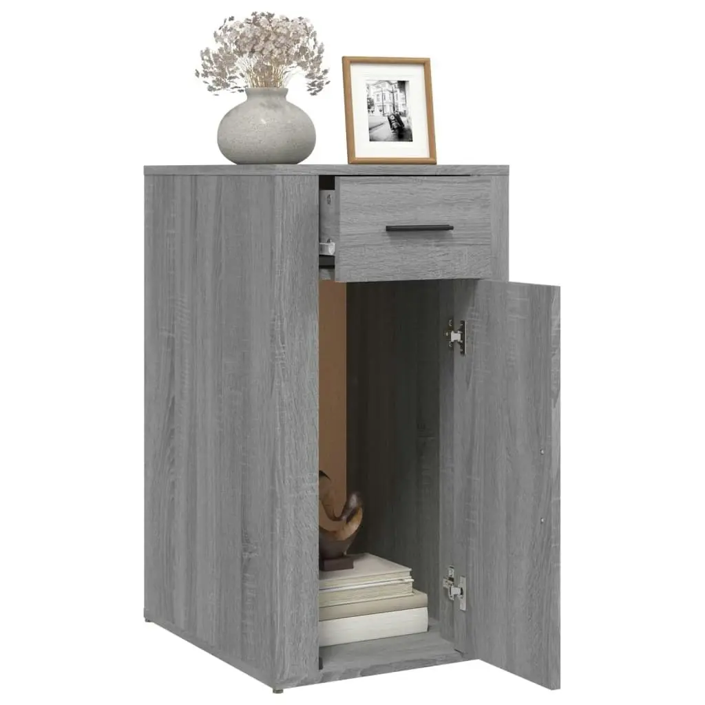 Desk Cabinet Grey Sonoma 40x49x75 cm Engineered Wood 816798