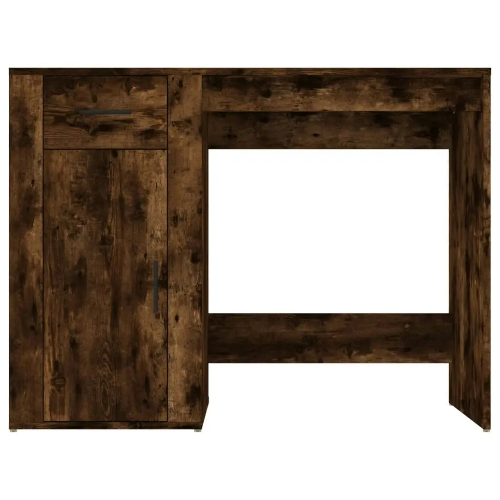 Desk Smoked Oak 100x49x75 cm Engineered Wood 816789