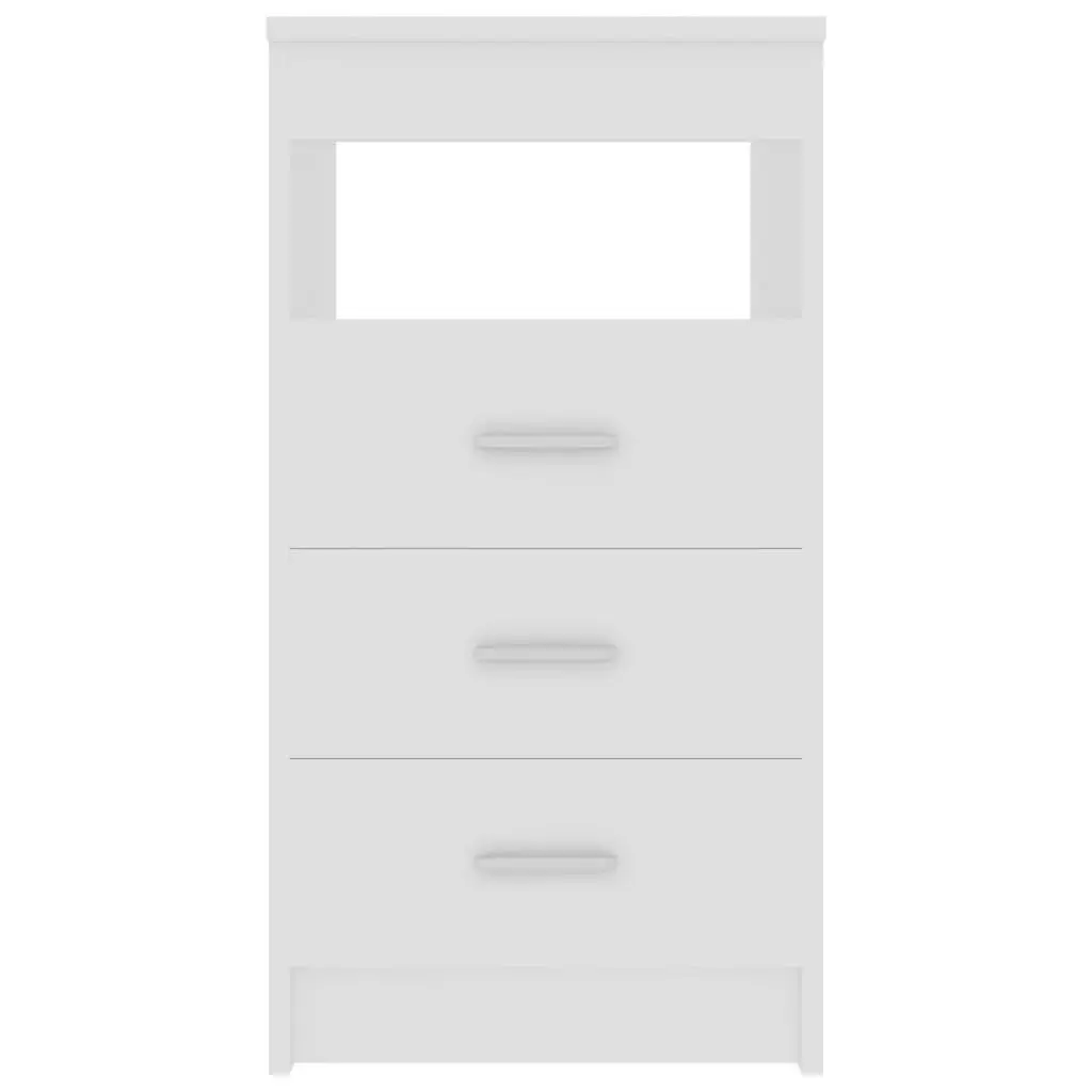 Drawer Cabinet White 40x50x76 cm Engineered Wood 801805