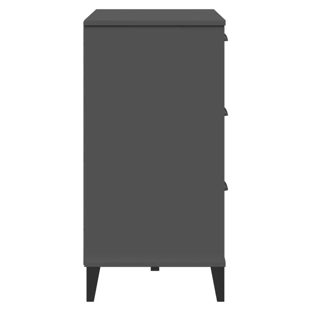 Drawer Cabinet VIKEN Anthracite Grey Engineered Wood 374922