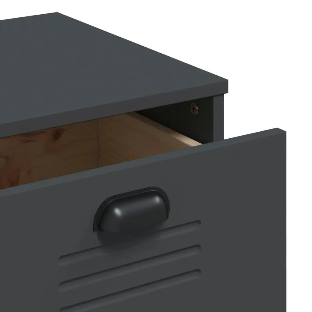 Drawer Cabinet VIKEN Anthracite Grey Engineered Wood 374922