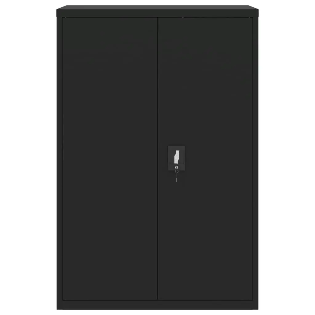 File Cabinet Black 90x40x140 cm Steel 339746