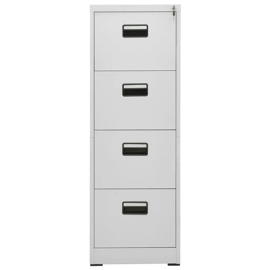 Filing Cabinet Light Grey 46x62x133 cm Steel 336279